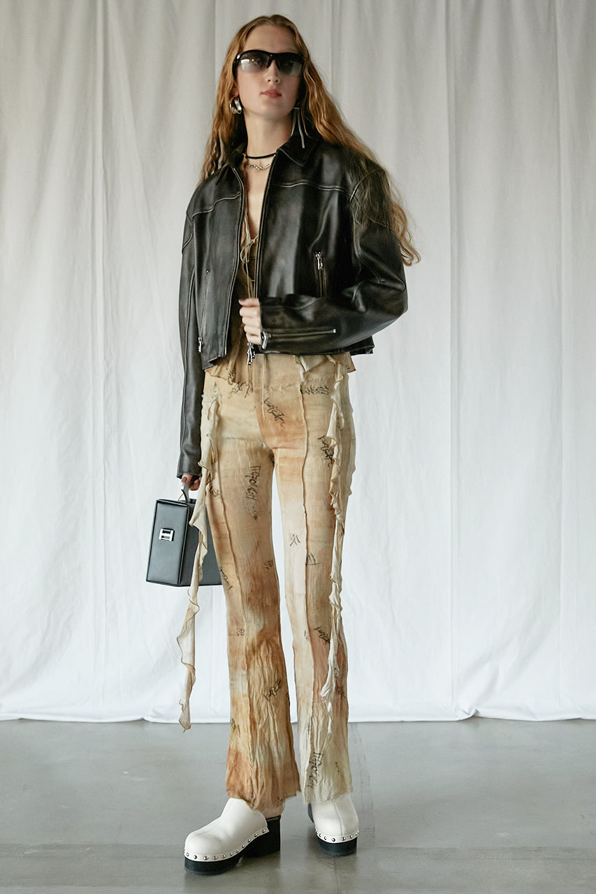 Antique Print Flare Pants - SALE