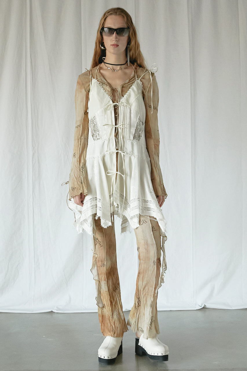 Antique Print Flare Pants - SALE