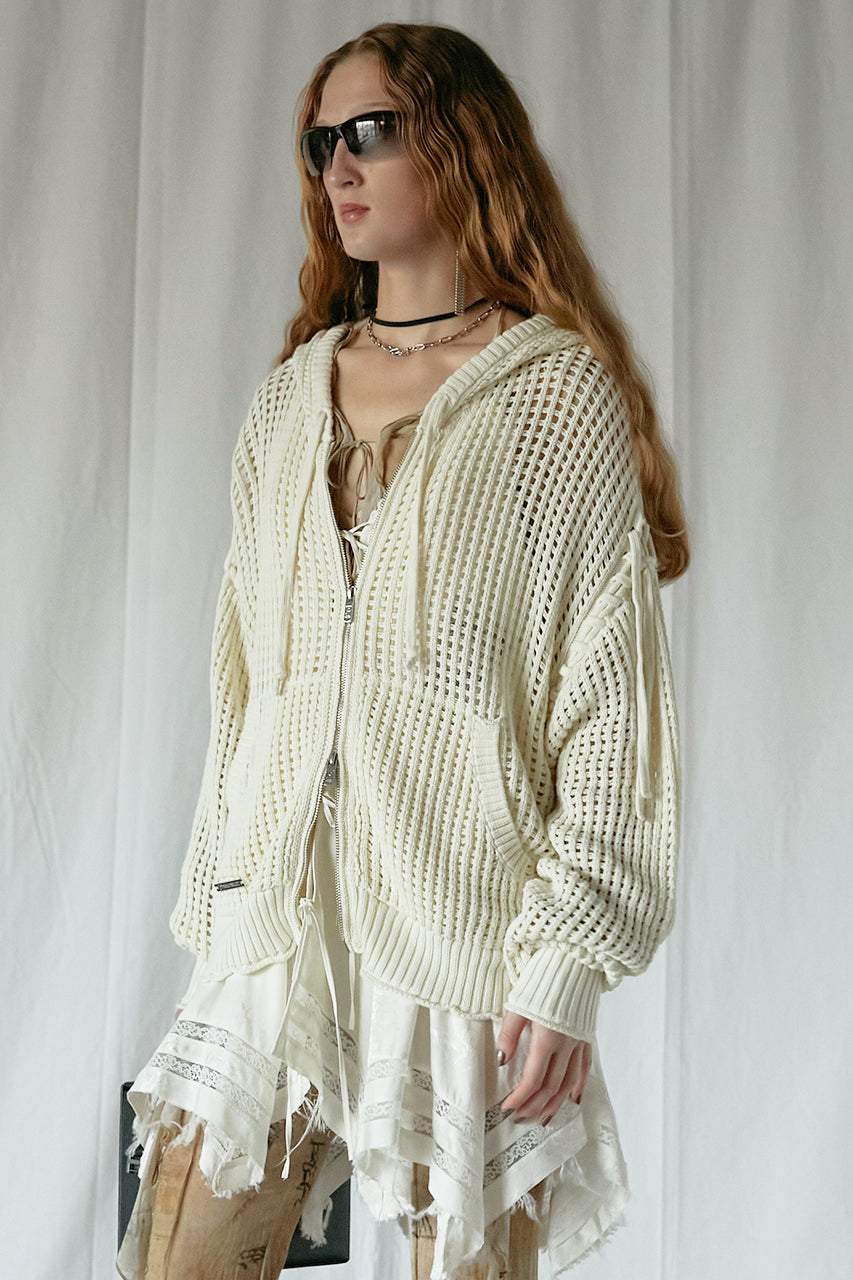 Mesh Knit Hoodie - SALE