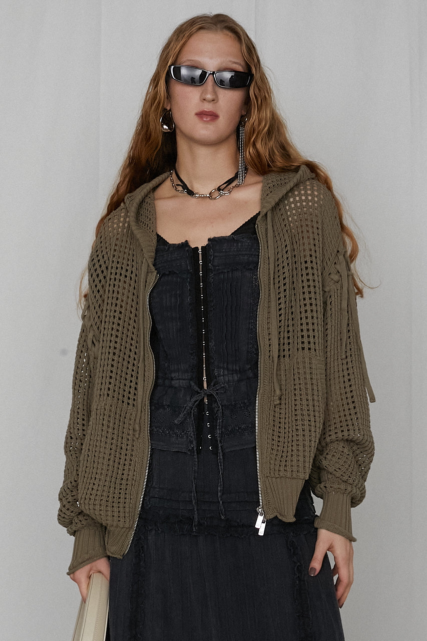Mesh Knit Hoodie - SALE