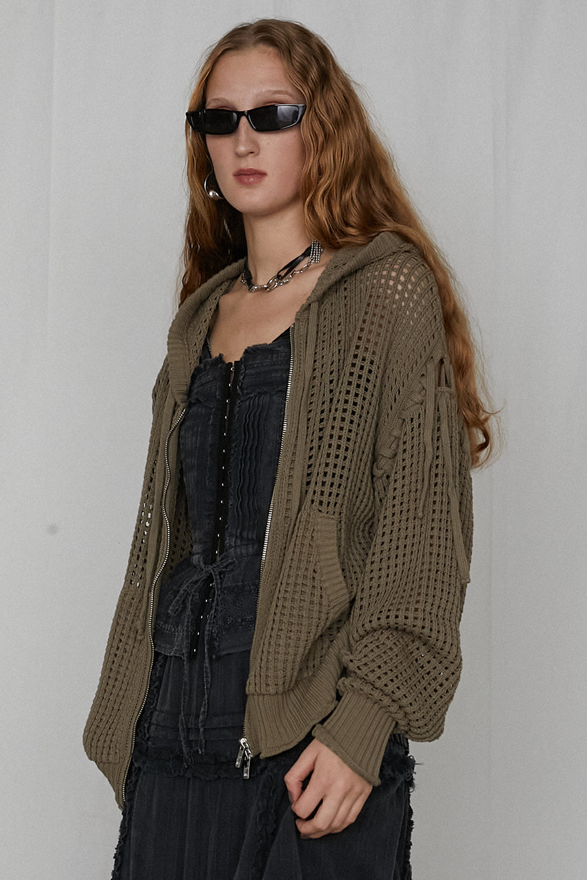 Mesh Knit Hoodie - SALE