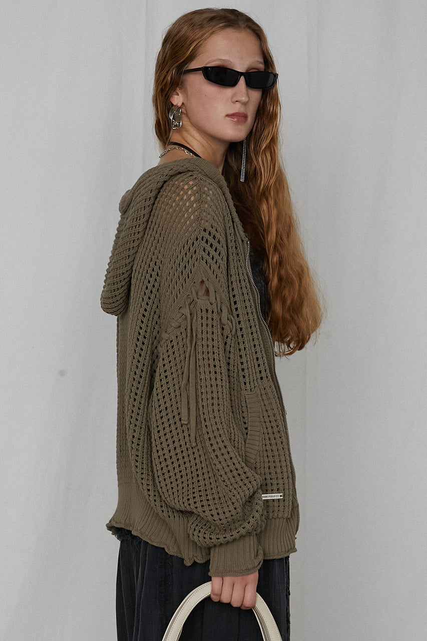 Mesh Knit Hoodie - SALE