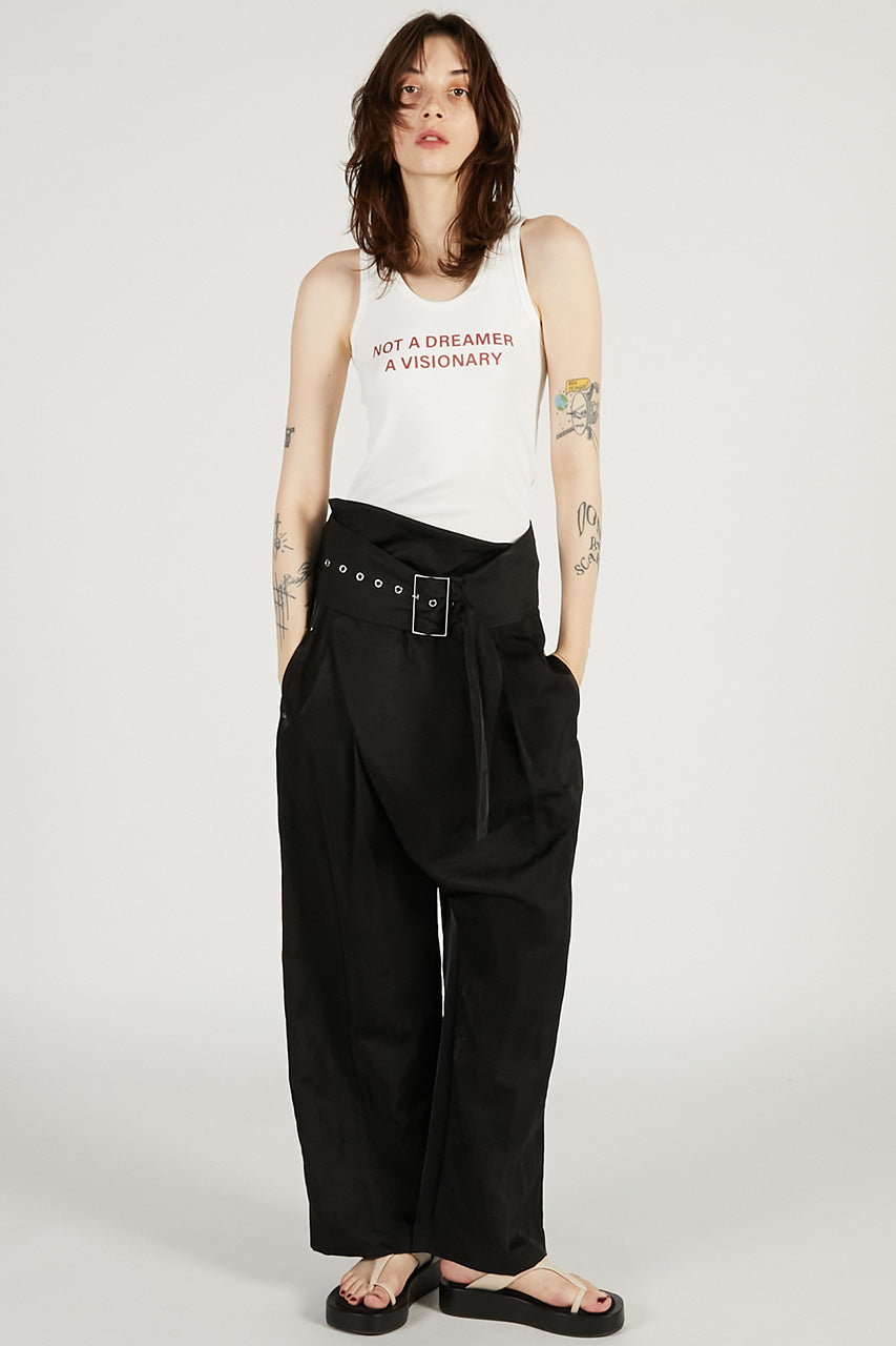 Wide Belt Pants