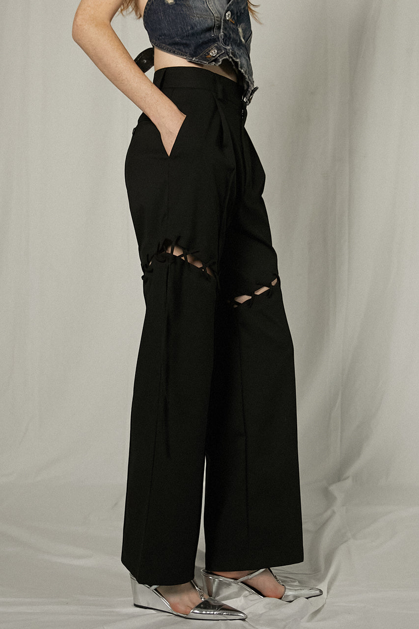 Lace-Up Tailored Pants - SALE
