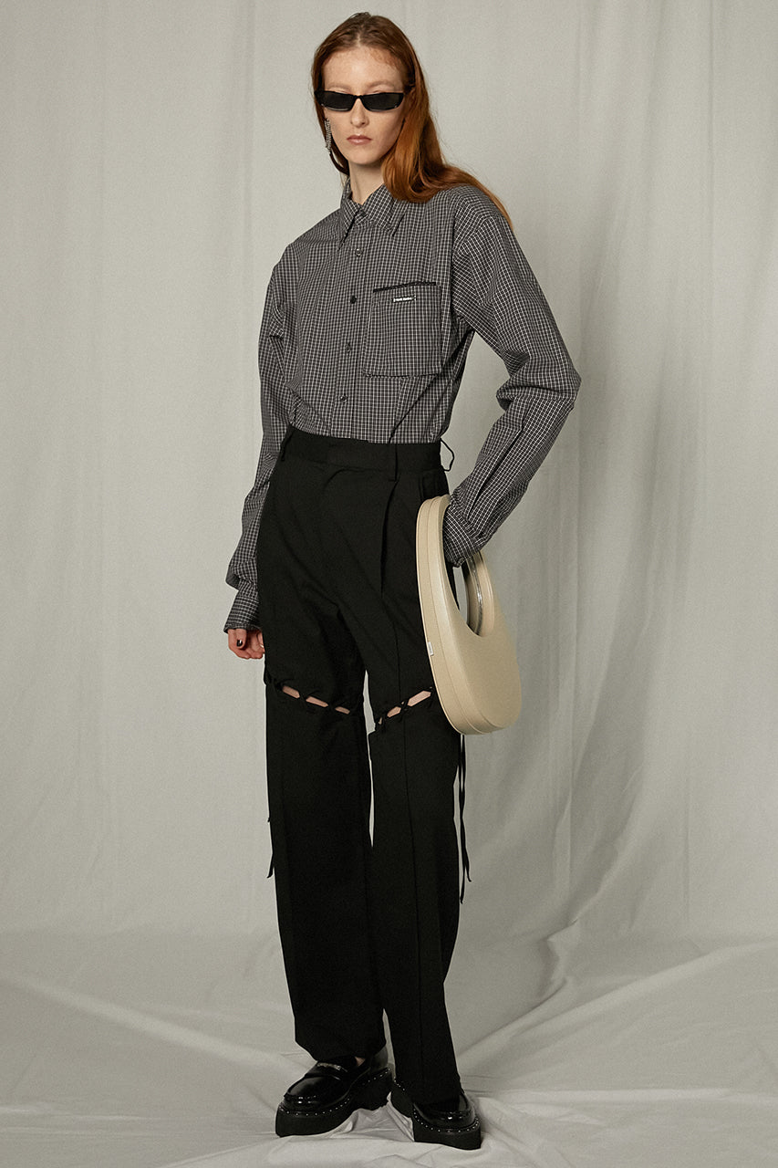 Lace-Up Tailored Pants - SALE