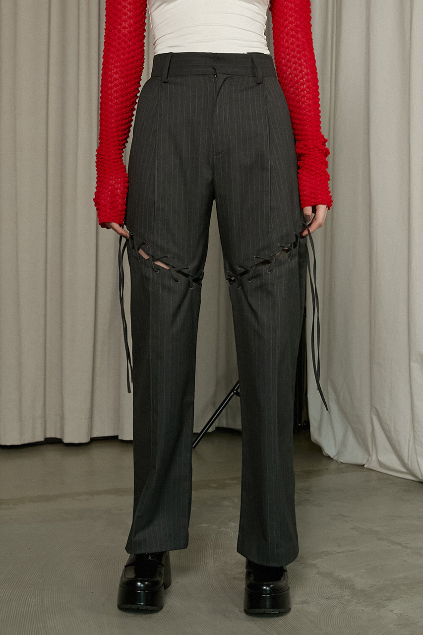 Lace-Up Tailored Pants - SALE
