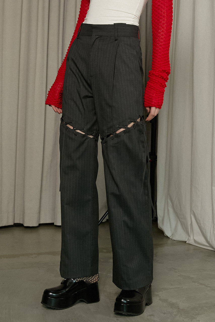 Lace-Up Tailored Pants - SALE