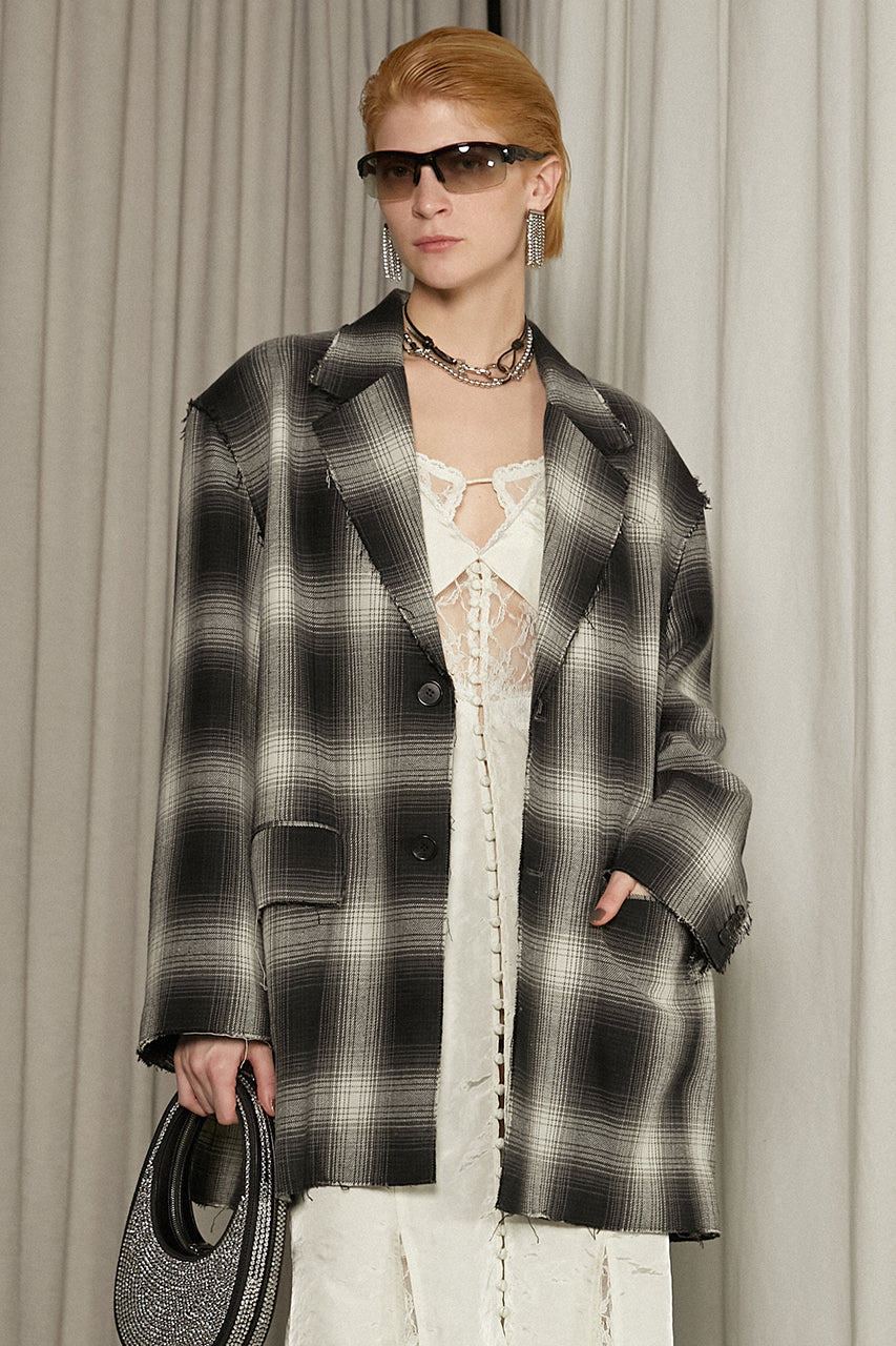 Raw Edge Oversized Jacket - SALE