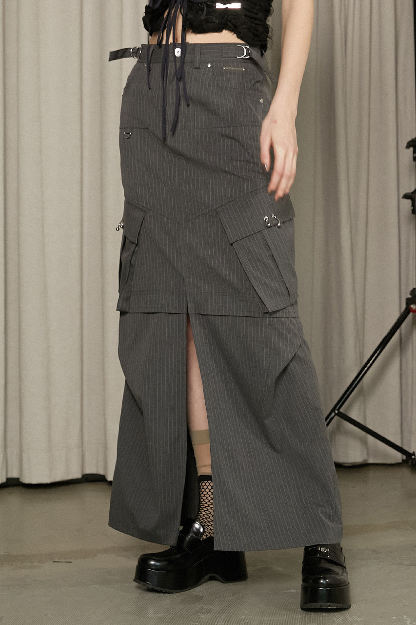 【LALAFOX】 CARGO BOX DRESS ★追跡可 Cargo Pocket Maxi Skirt - SALE