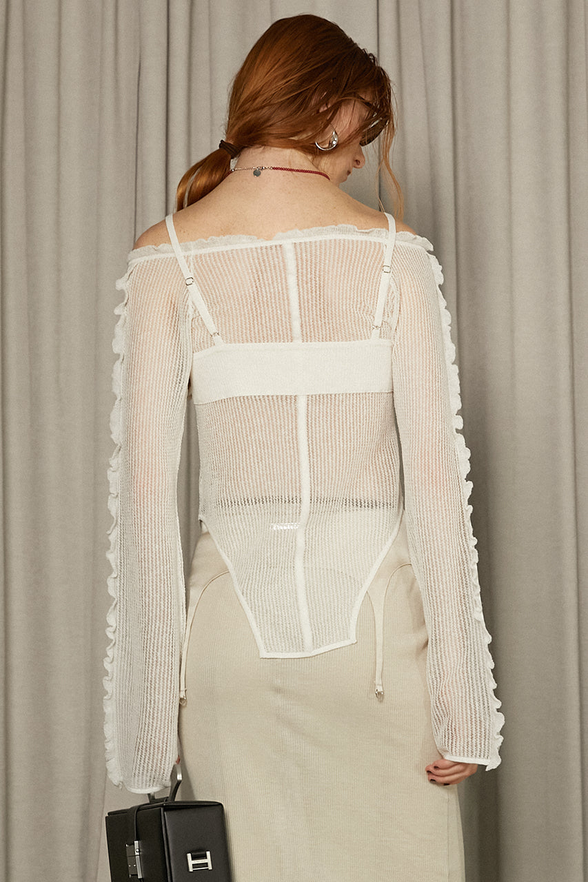 Layered Frill Knit Top