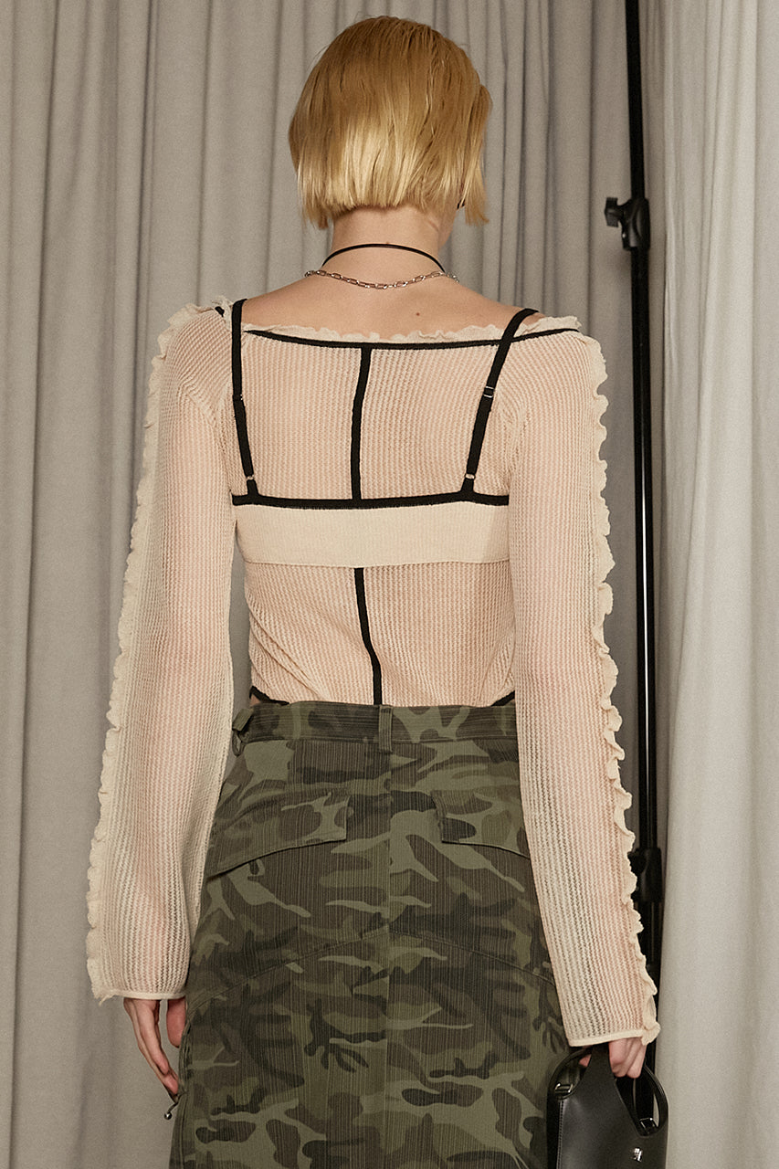 Layered Frill Knit Top