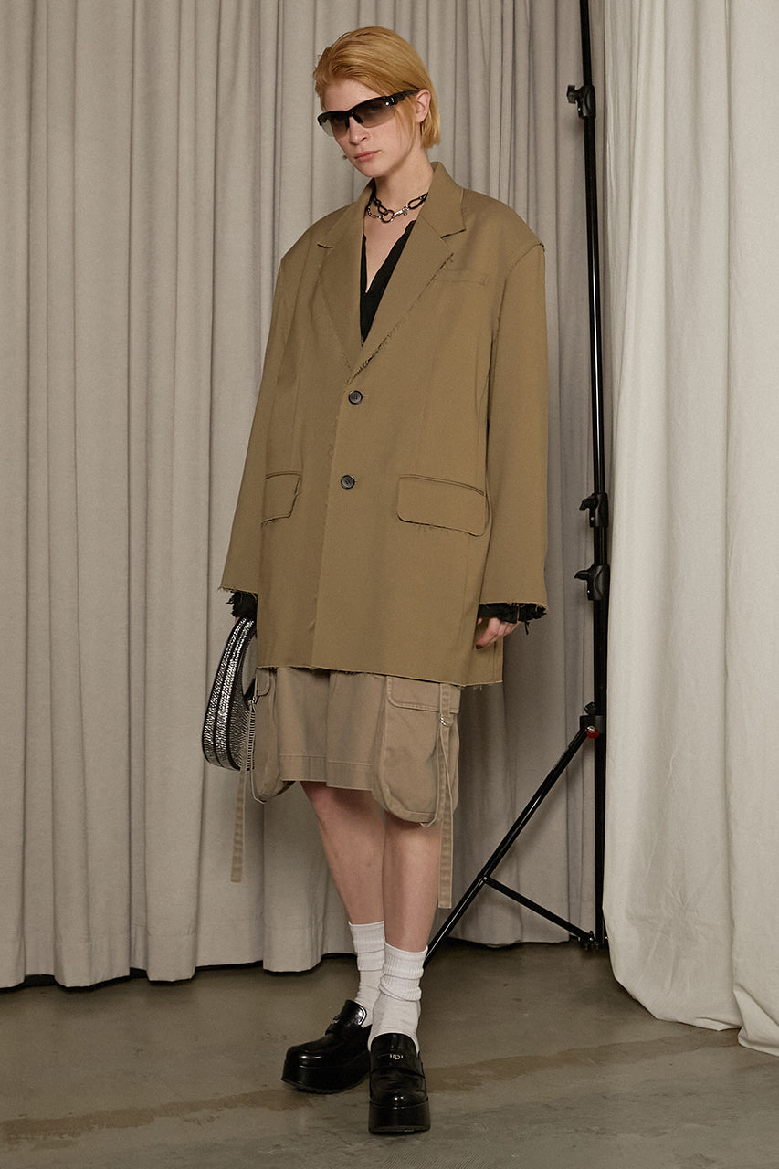 Raw Edge Oversized Jacket - SALE