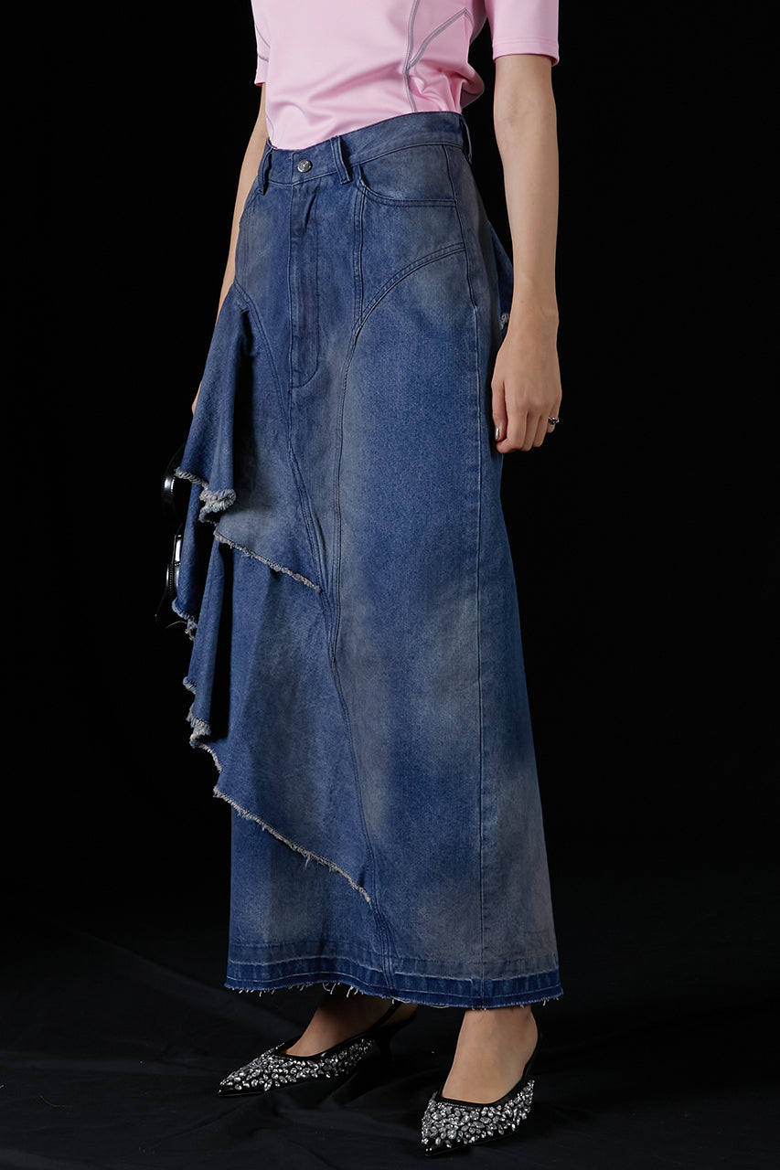 Asymmetry Big Ruffled Skirt - SALE