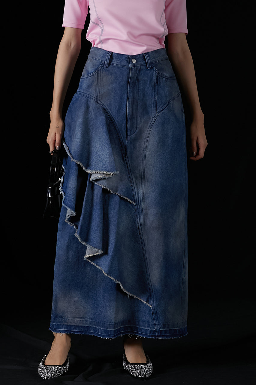 Asymmetry Big Ruffled Skirt - SALE
