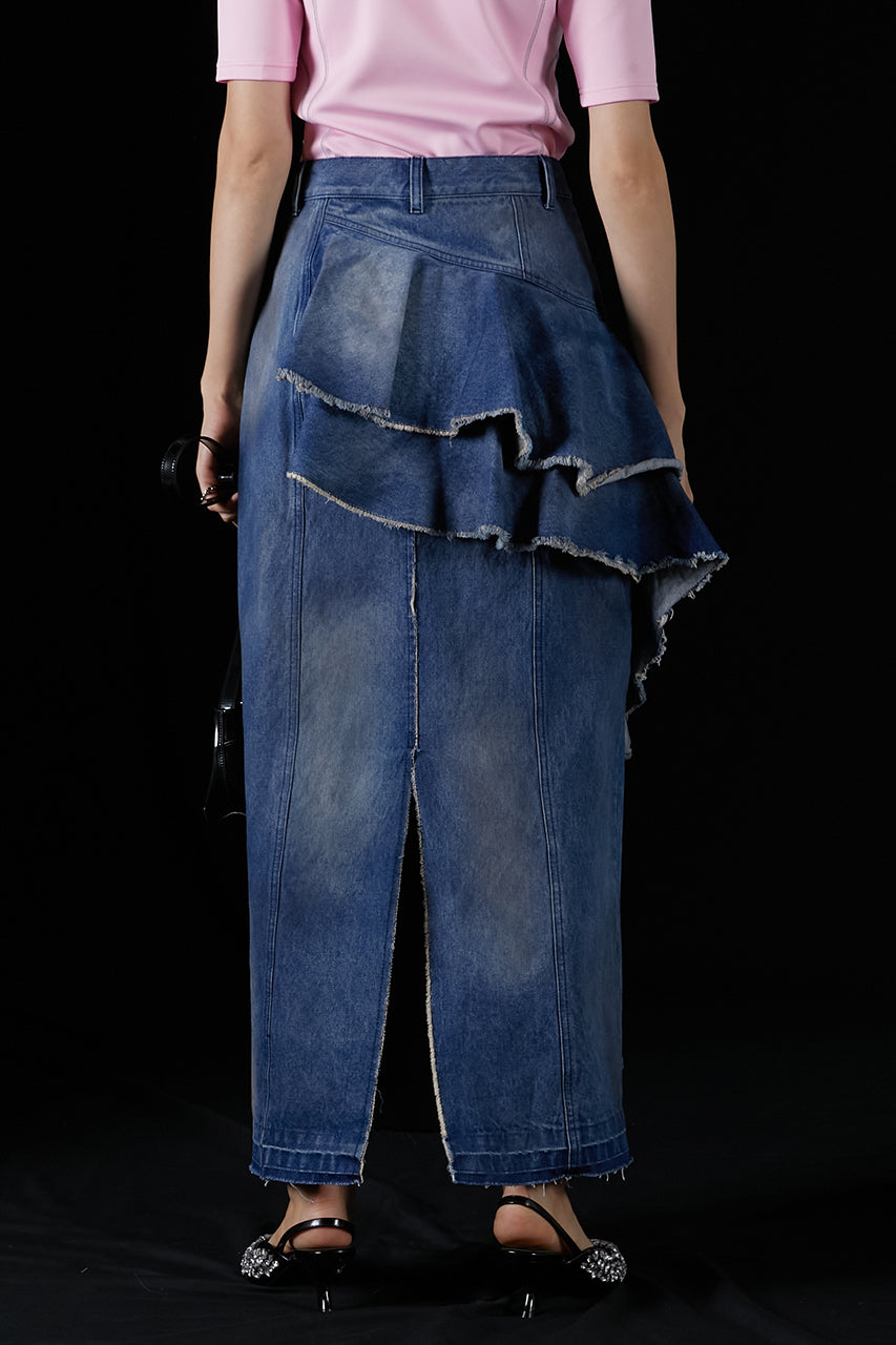 Asymmetry Big Ruffled Skirt - SALE