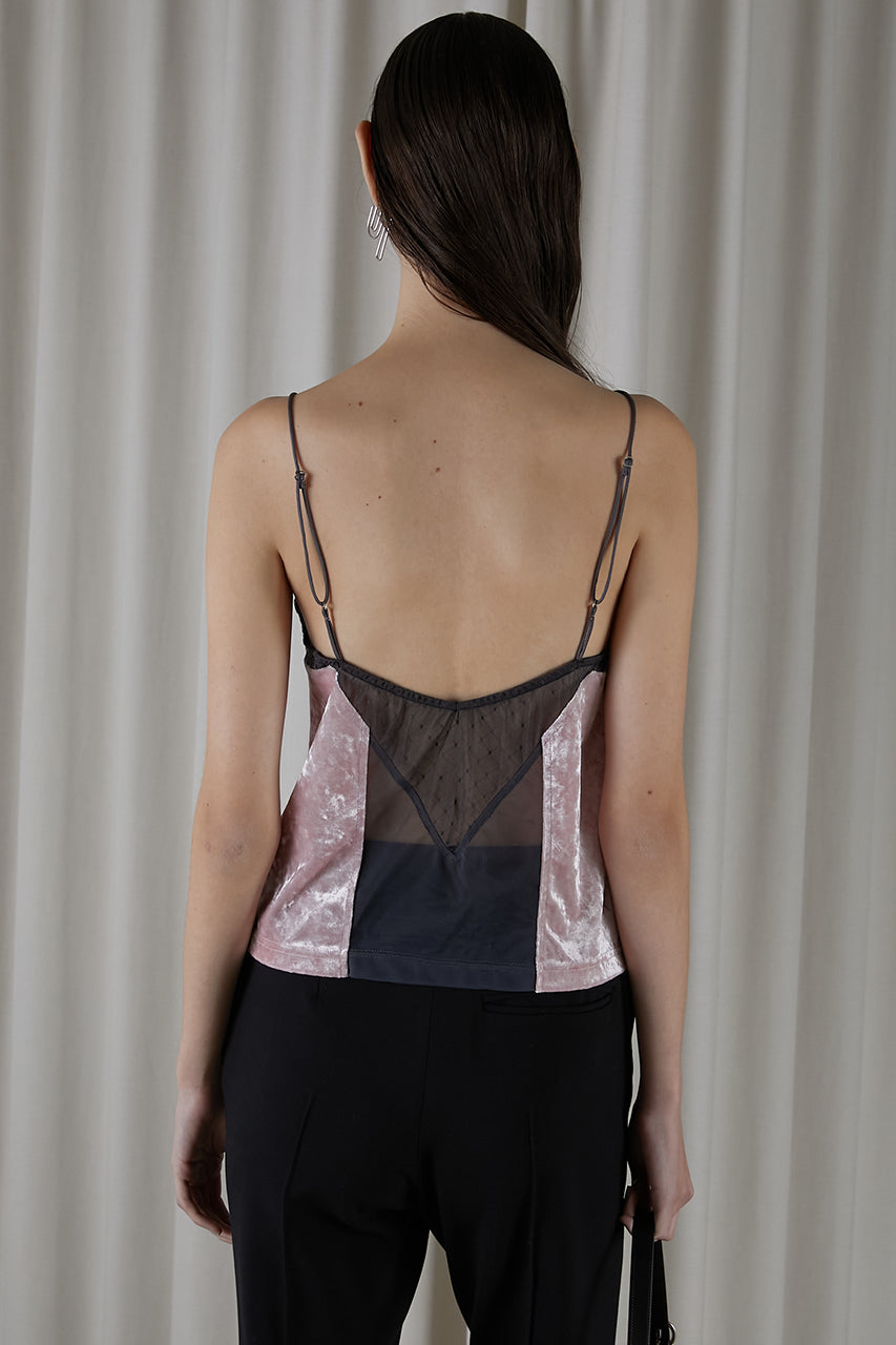 Crushed Velour Lace Camisole - SALE