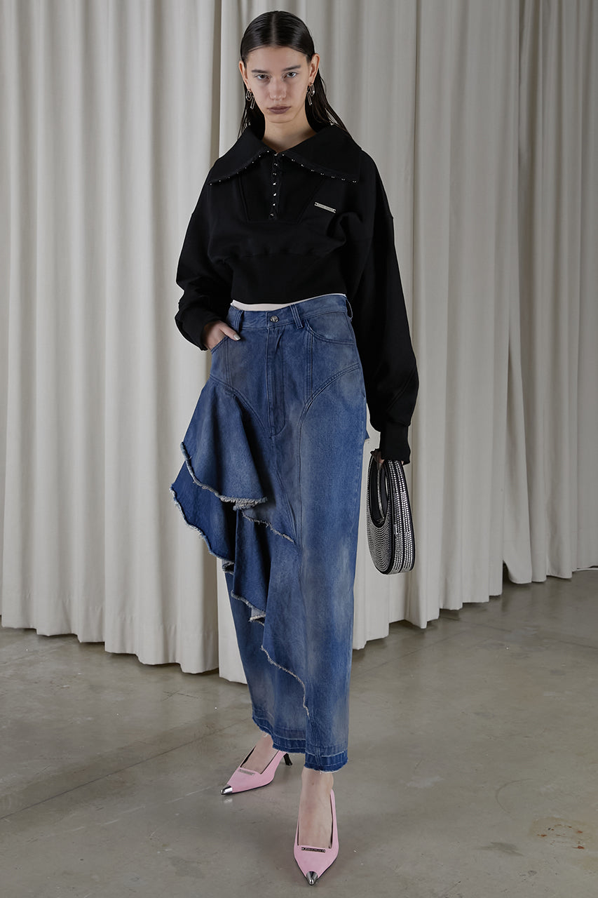 Asymmetry Big Ruffled Skirt - SALE