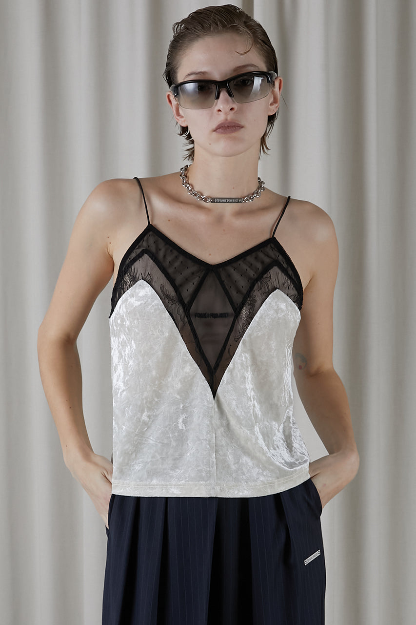Crushed Velour Lace Camisole - SALE