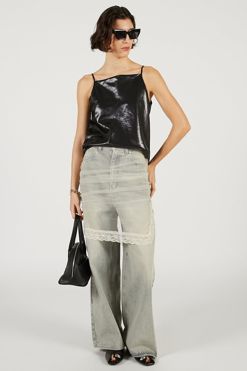 パンツ PRANK PROJECT Tulle Skirt Layered Denim Tulle Skirt Layered Denim