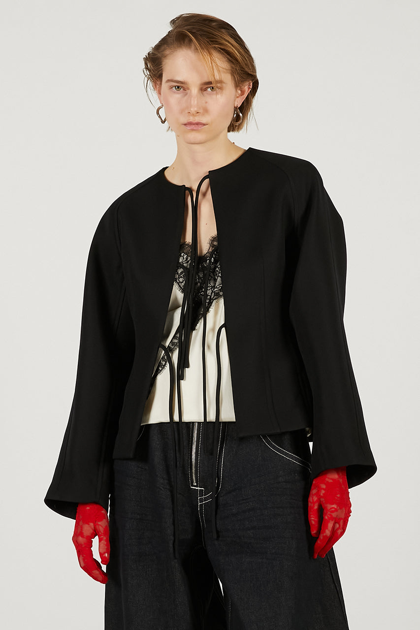 Feather Trim Jacket - 2026 SPRING