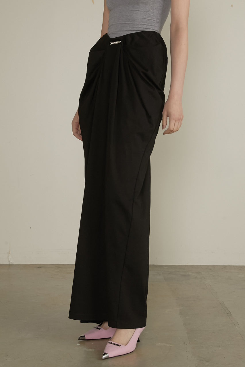 Drape Front Jersey Pants