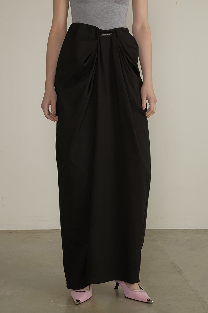 Drape Front Jersey Pants
