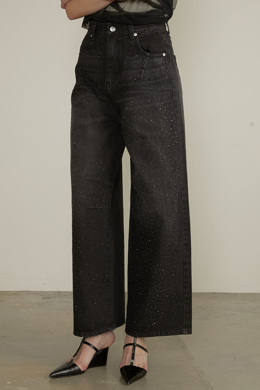 Drop Jewel Denim Pants - SALE
