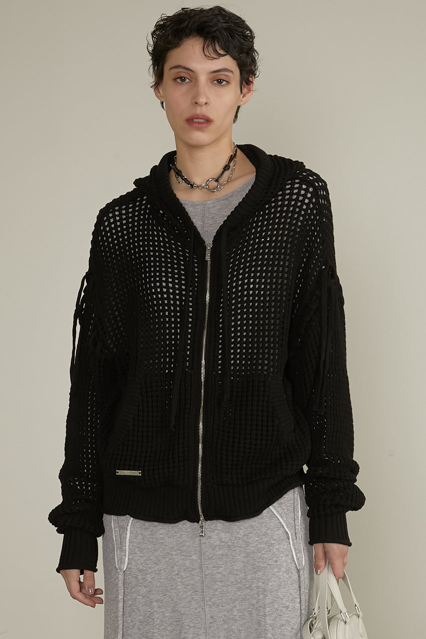 Mesh Knit Hoodie - SALE