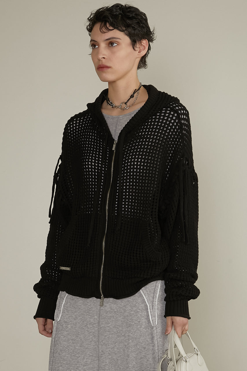 Mesh Knit Hoodie - SALE