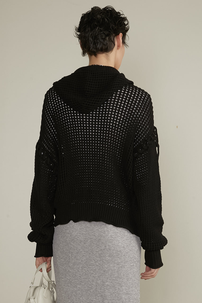 Mesh Knit Hoodie - SALE
