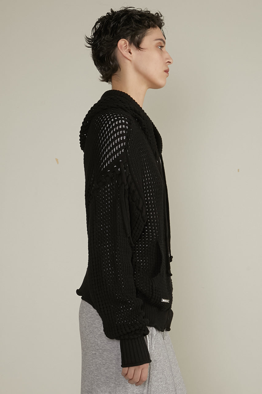Mesh Knit Hoodie - SALE