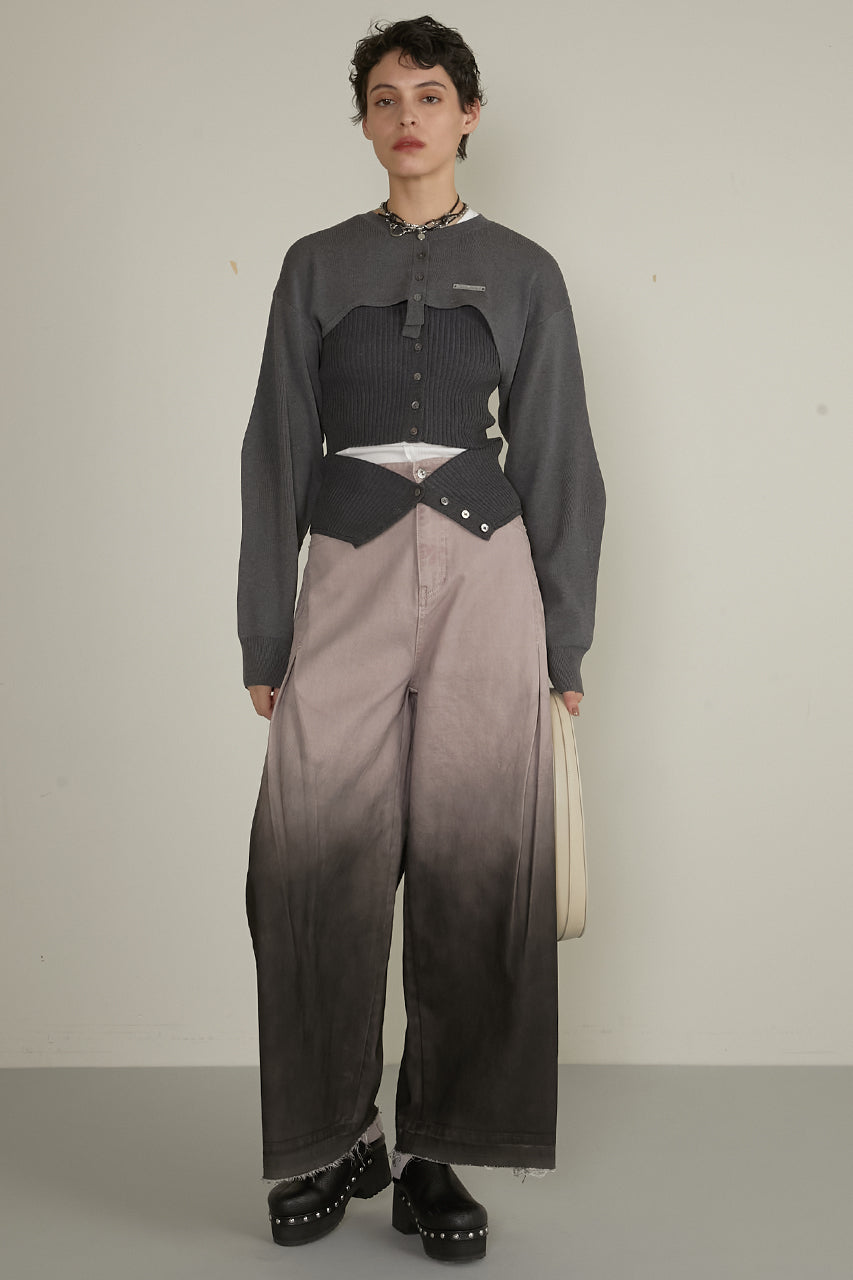 Gradient Wide Denim Pants - SALE
