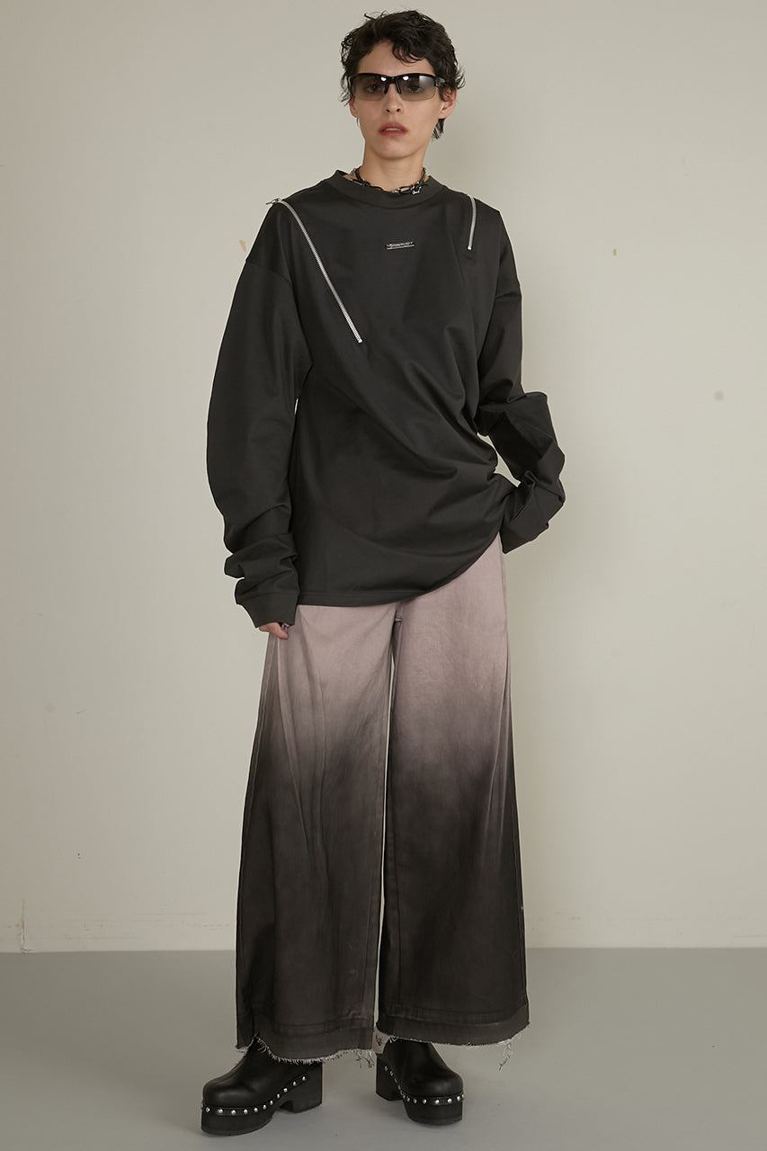Gradient Wide Denim Pants - SALE