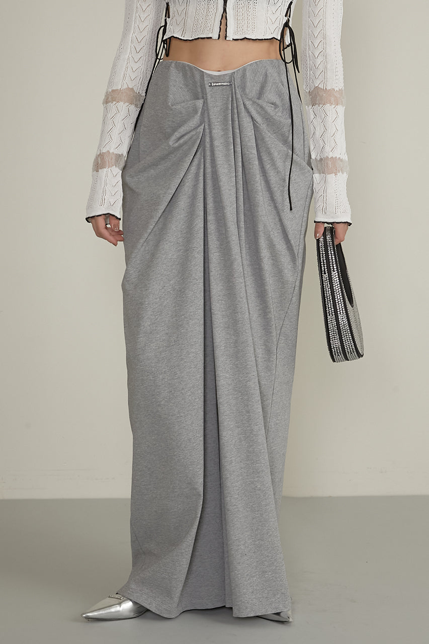 Drape Front Jersey Pants