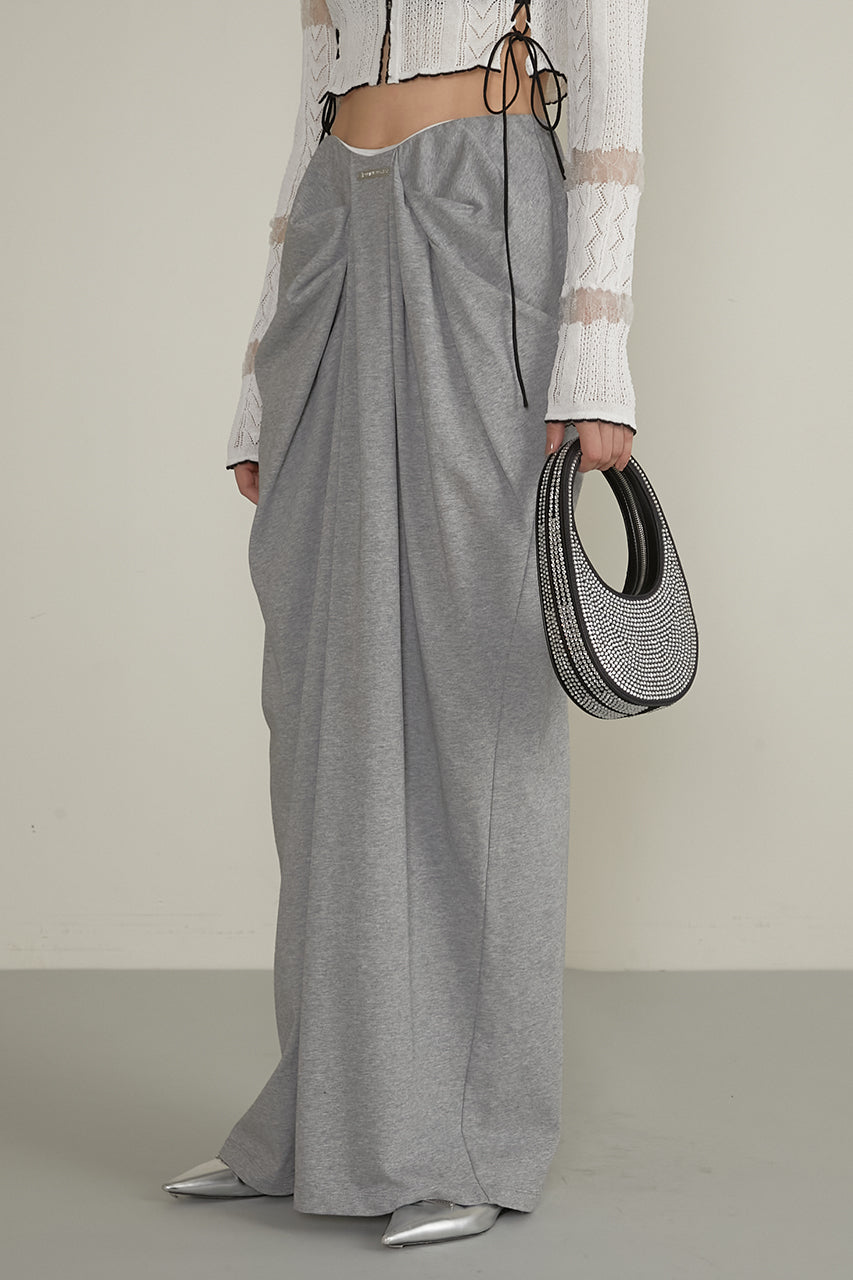 Drape Front Jersey Pants