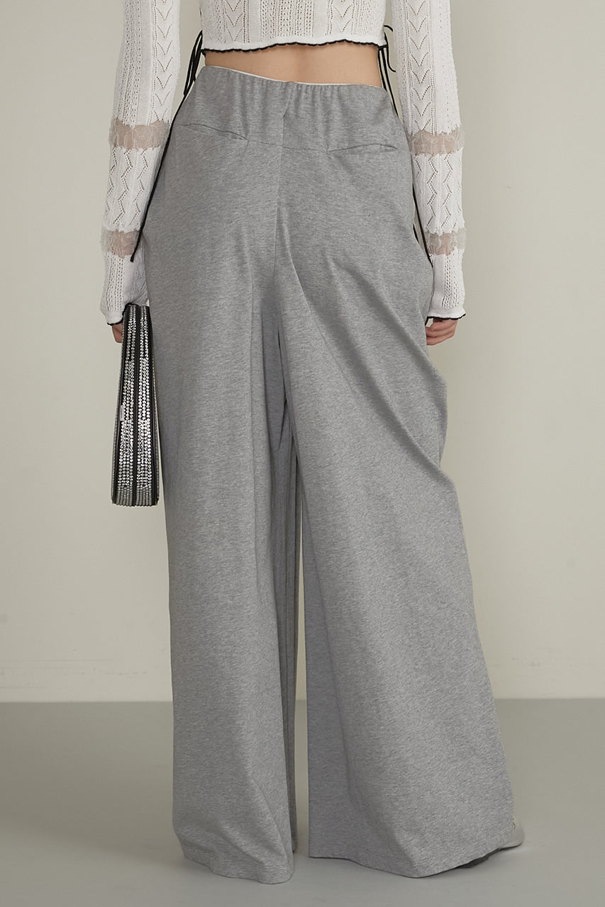 Drape Front Jersey Pants
