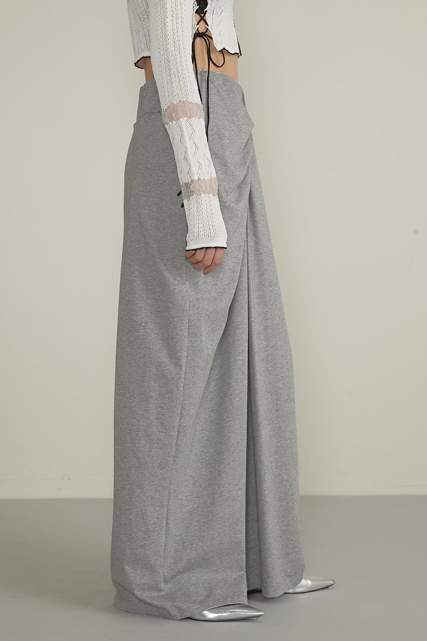 Drape Front Jersey Pants