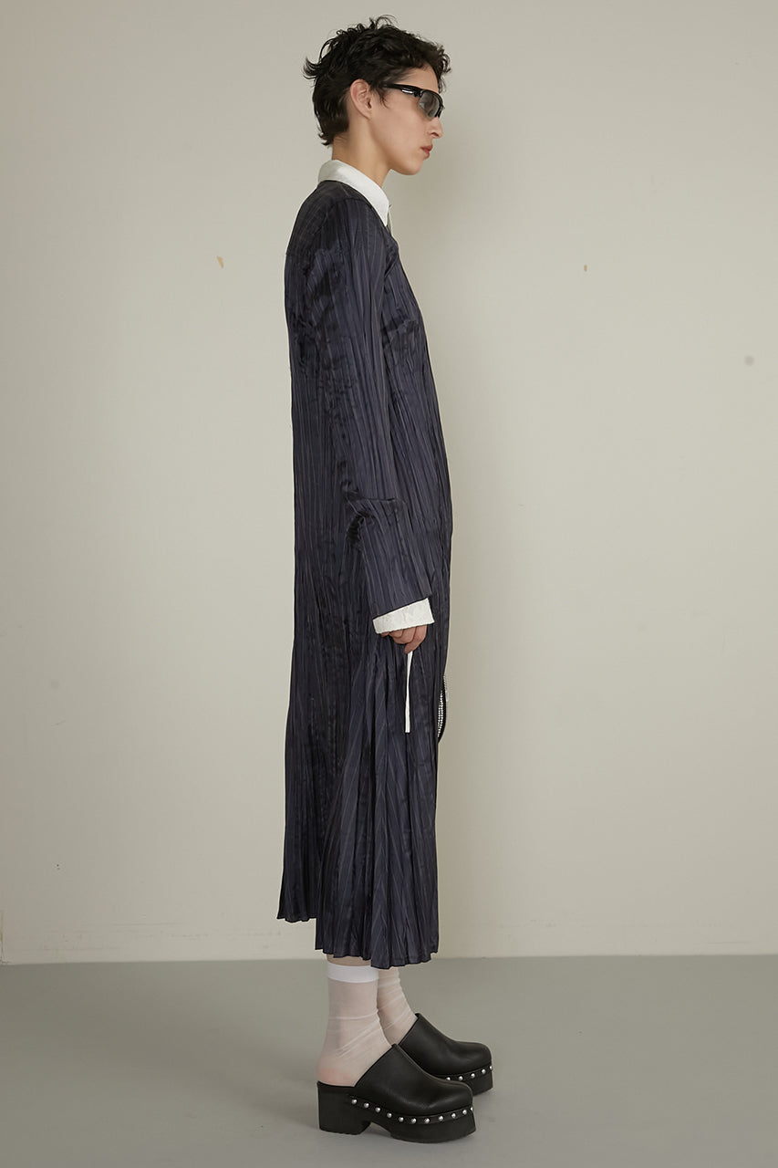 Random Pleated Lace Up Dress - SALE