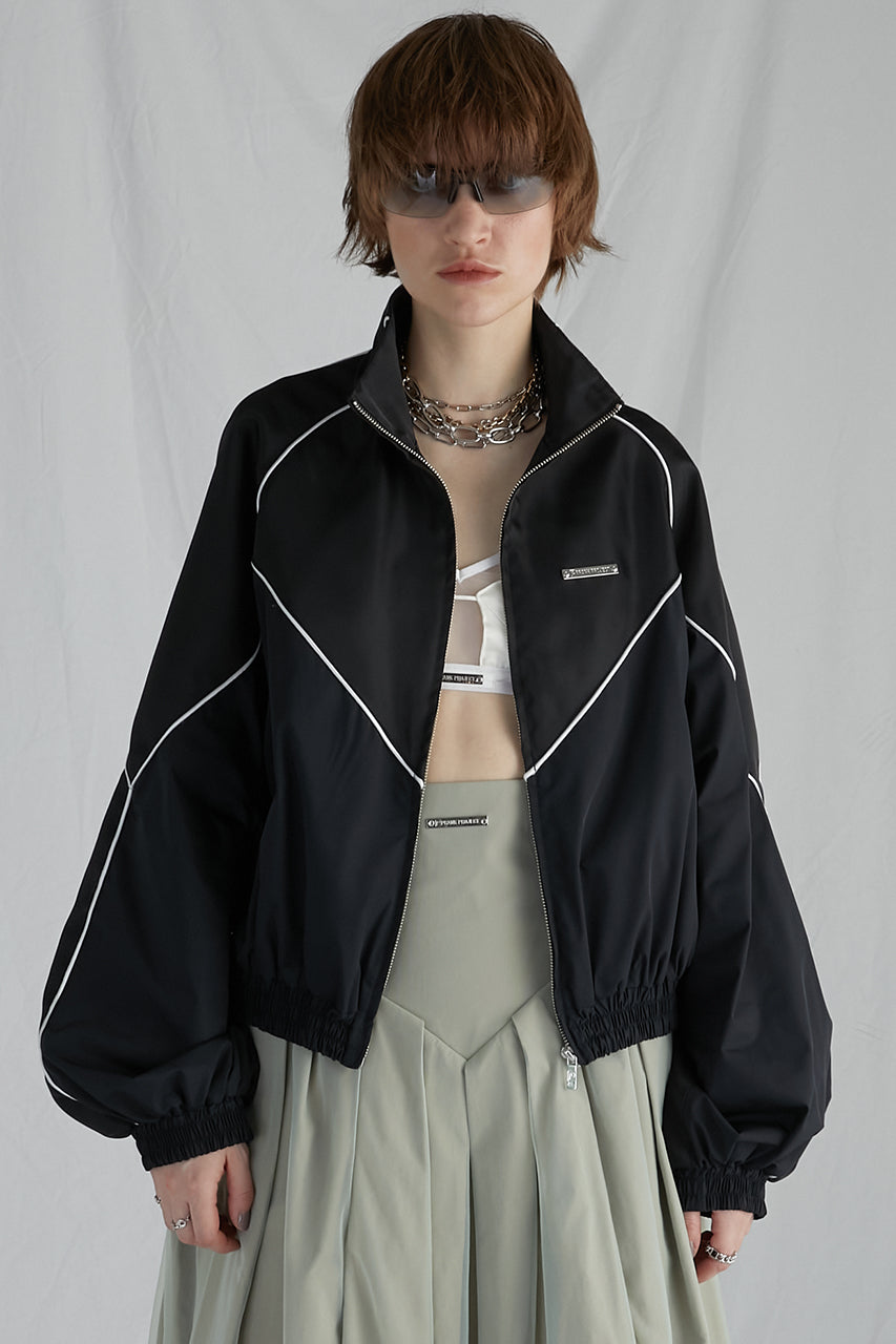 Satin Track Blouson