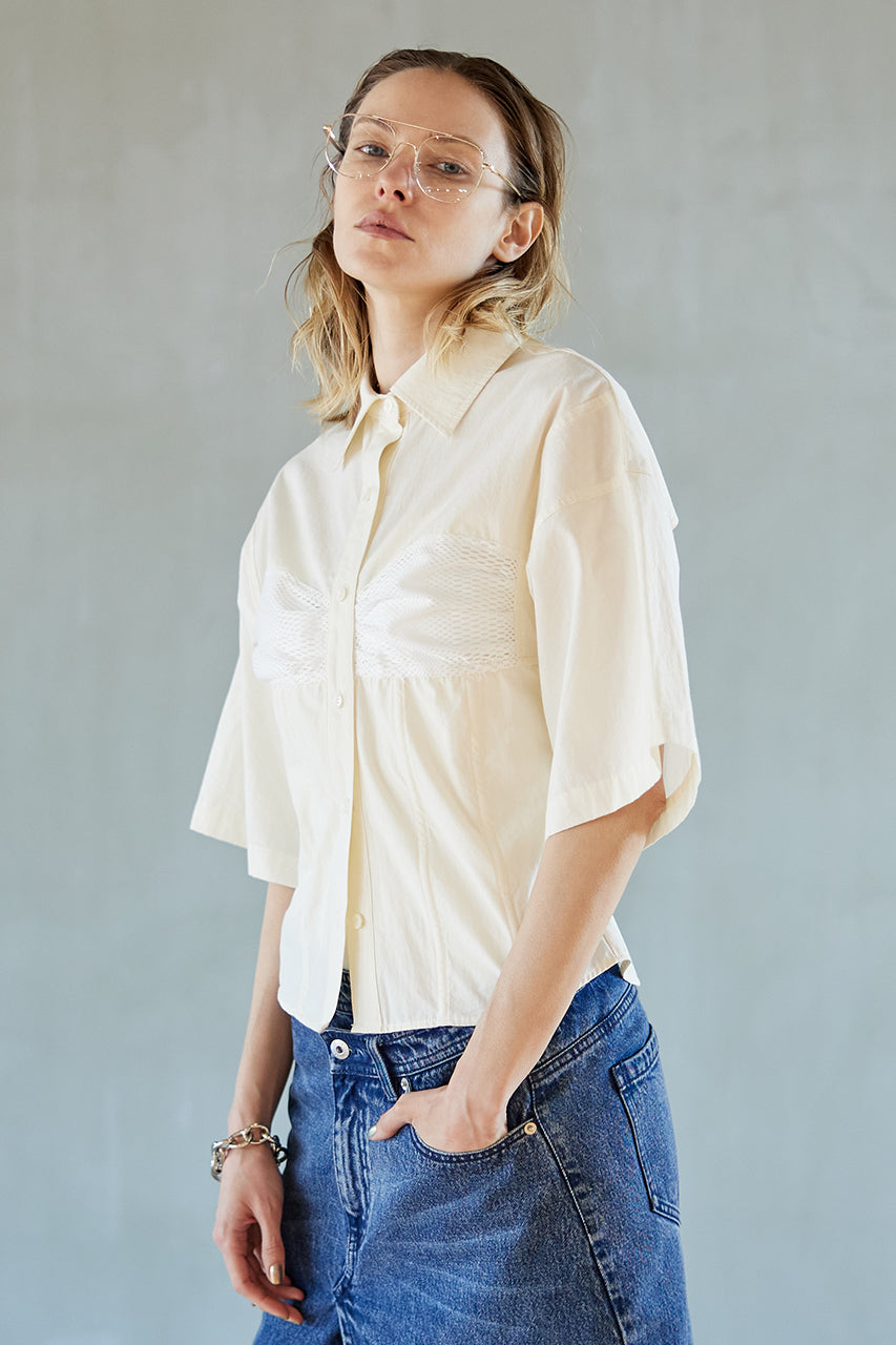 Lace Bustier Shirt - SALE