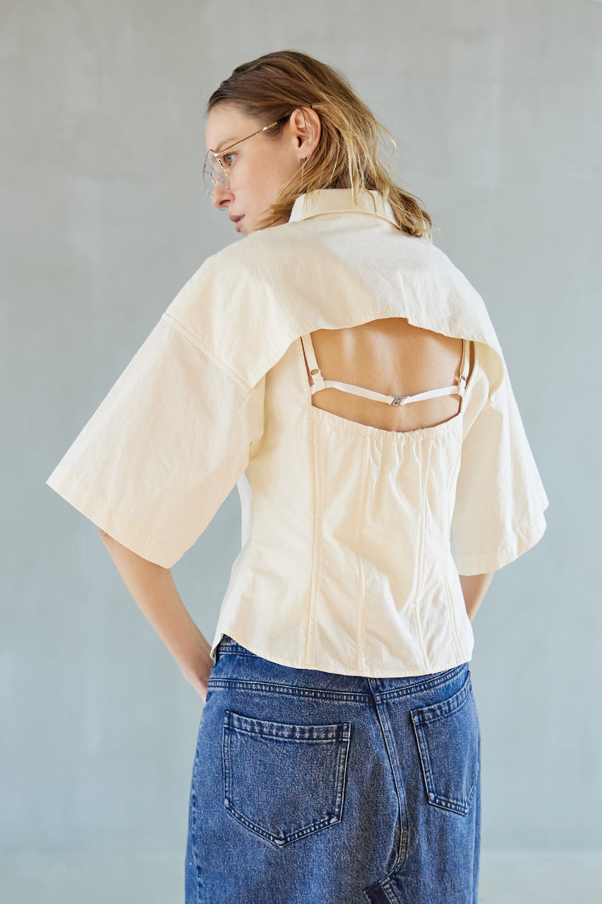 Lace Bustier Shirt - SALE