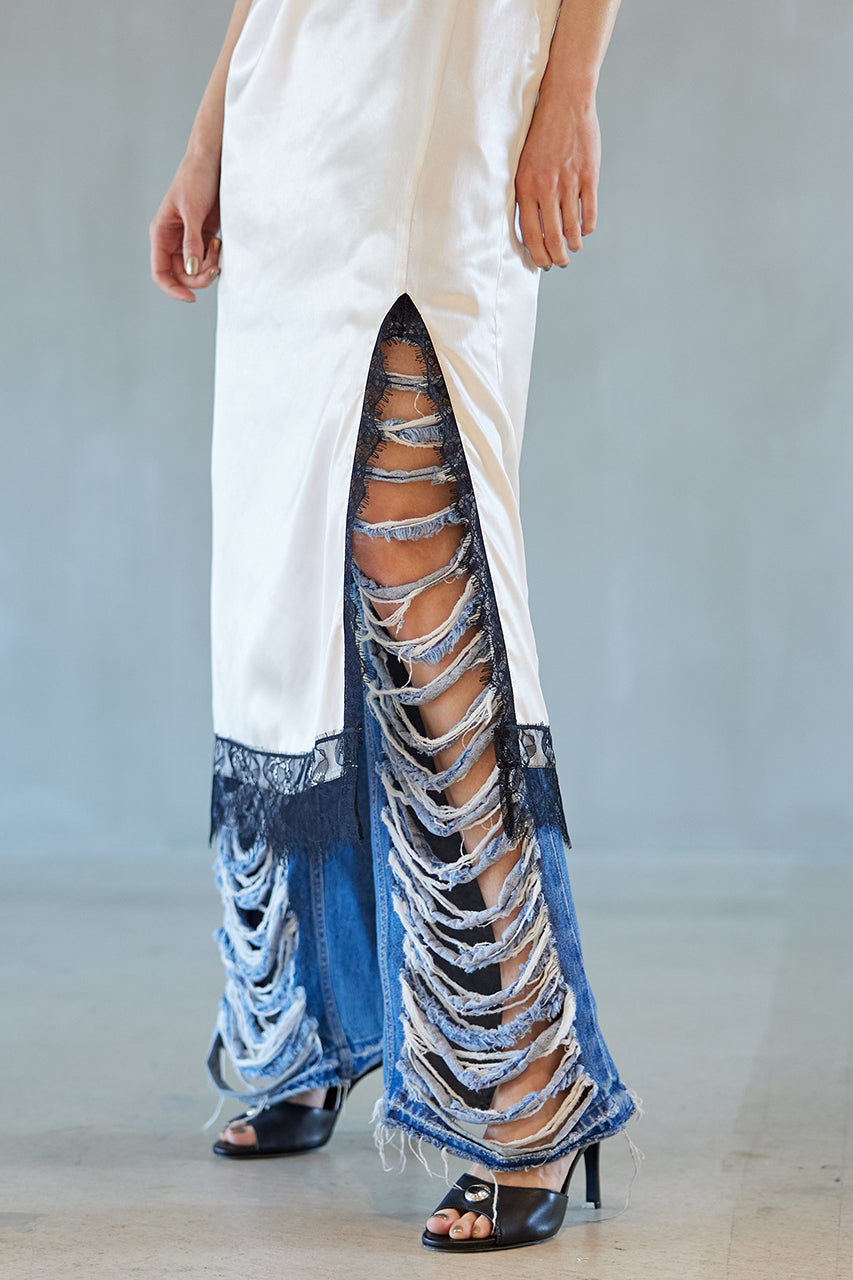 Metallic Lace Camisole Dress