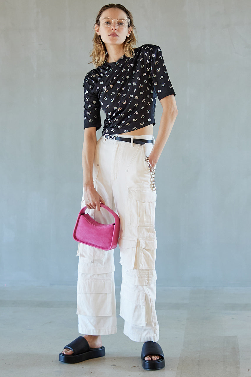 Phoebe Flatform Sandals : Faux Leather Stretch - SALE