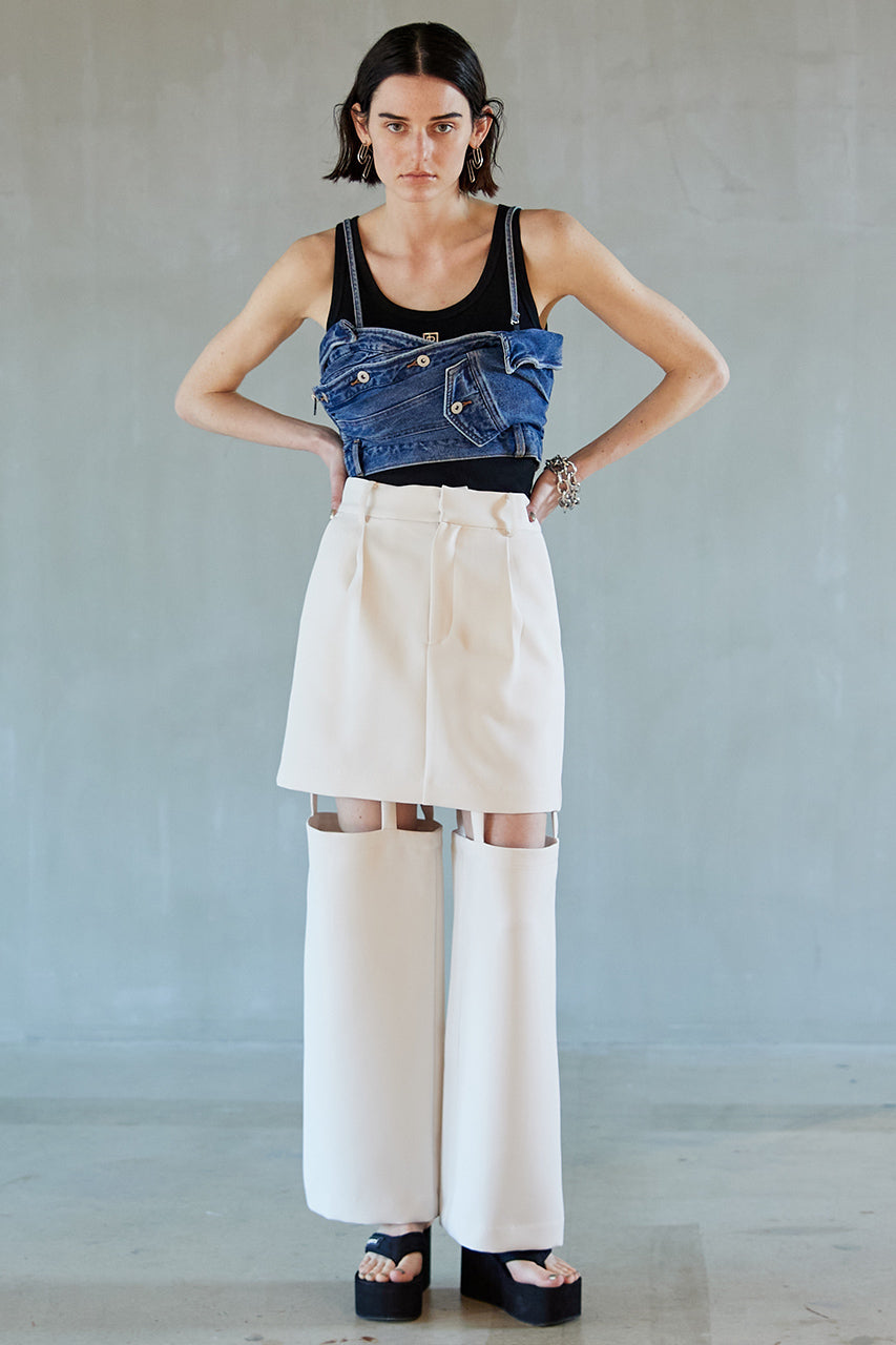 Triple Cloths Skirt Pants - SALE