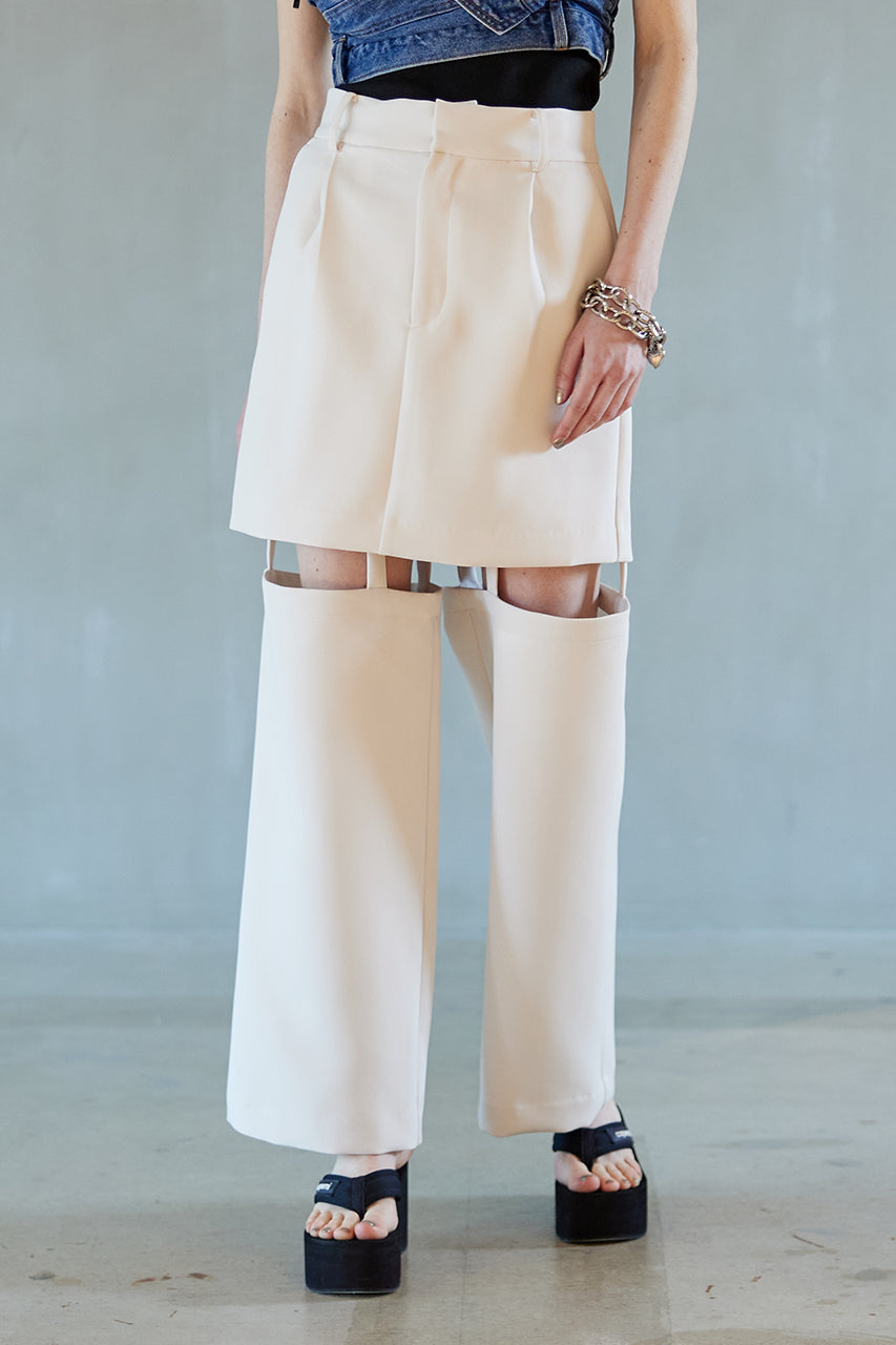 Triple Cloths Skirt Pants - SALE