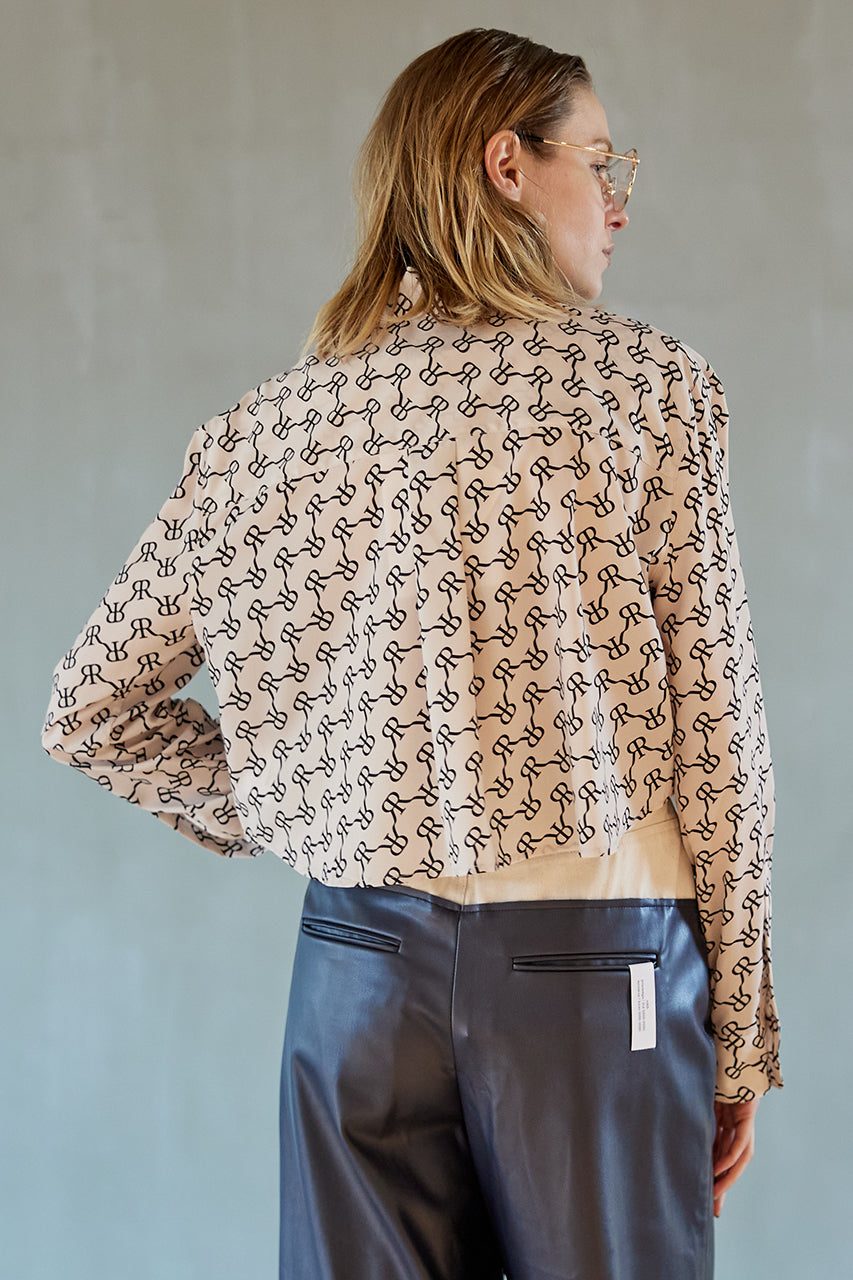 Double Layered Cropped Blouse