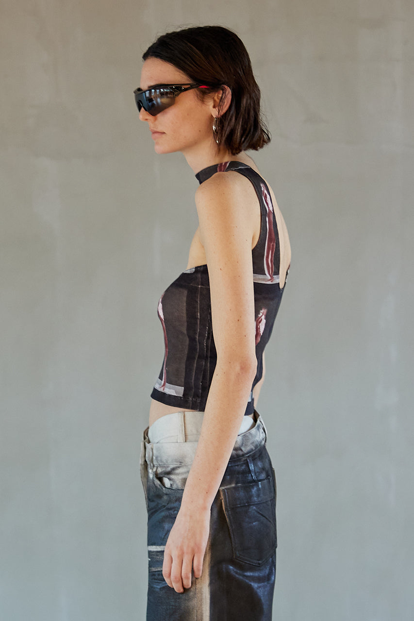 【SALE】Lady in Red Rib Power Top