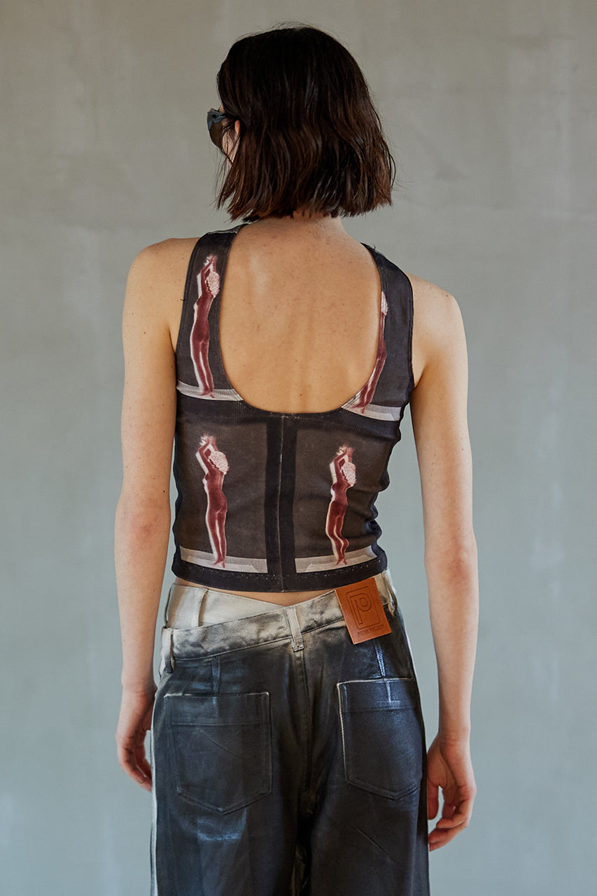 【SALE】Lady in Red Rib Power Top