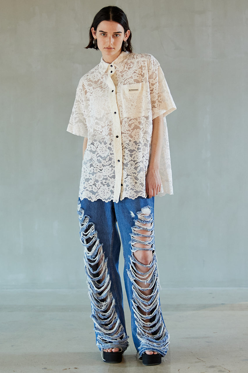 【SALE】Cord Lace Over Shirt