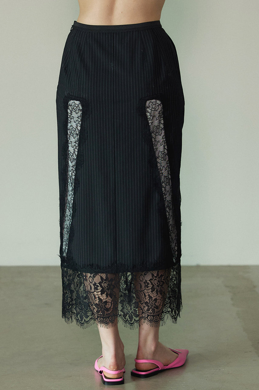 Striped Lace Skirt